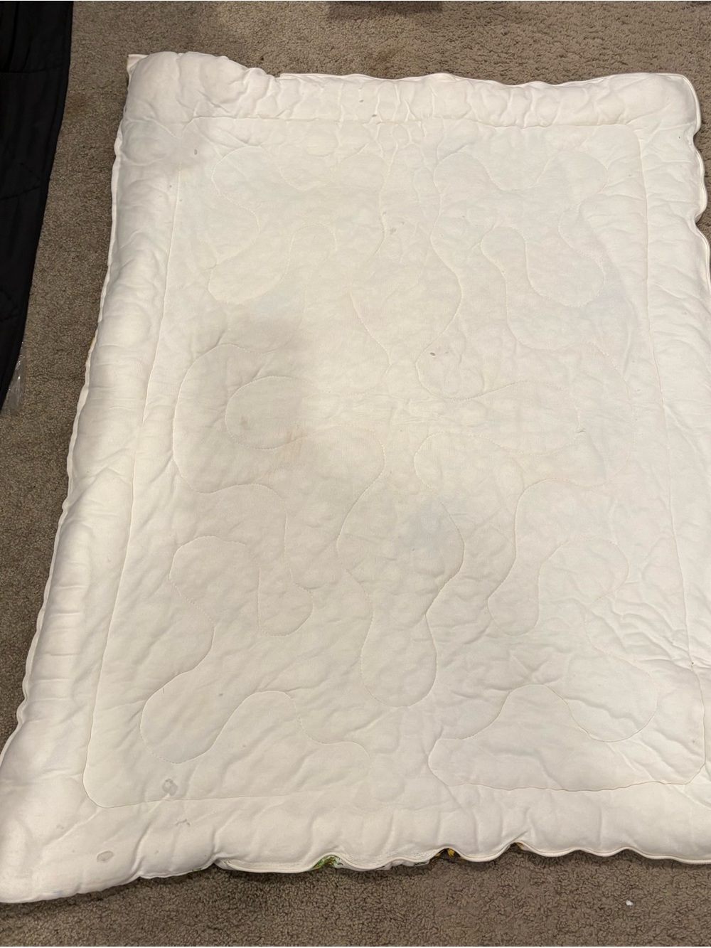 Vintage 1970’s Winnie the Pooh Disney Quilted Baby Blanket w/side Zipper - Picture 9 of 14
